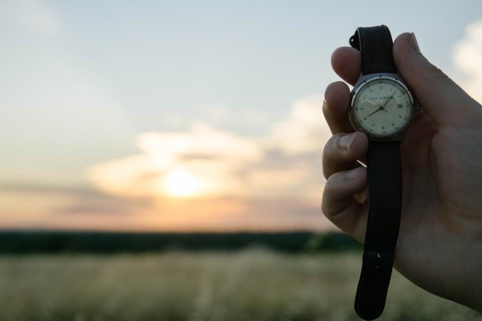 Illustrative photograph of watch Time