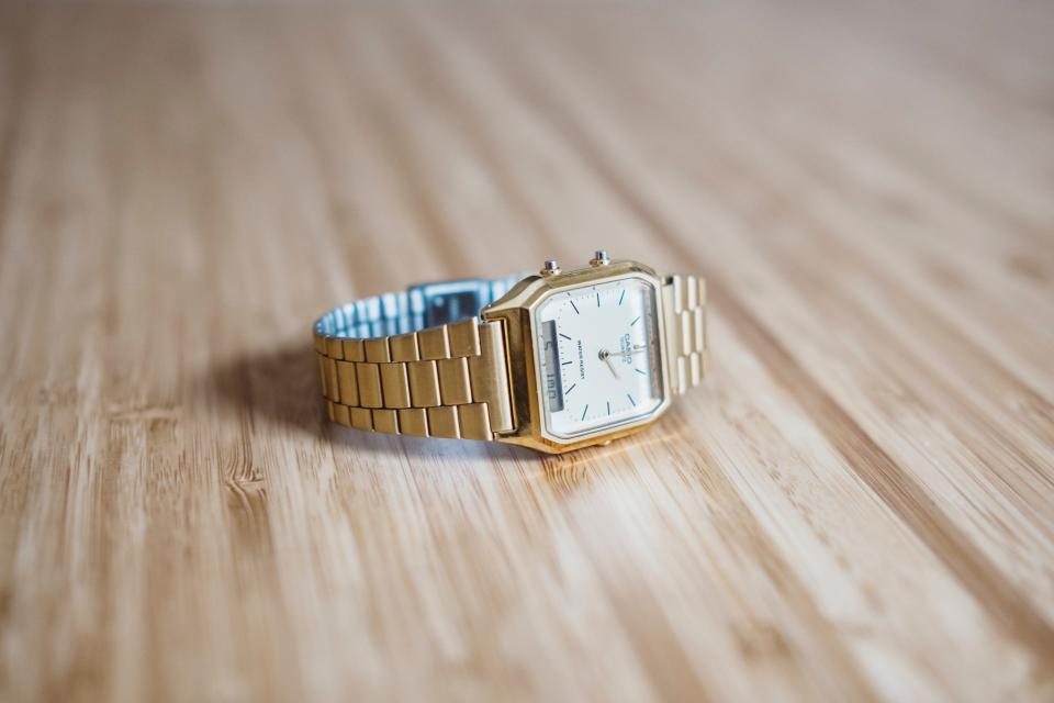 Illustrative photograph of gold Watch
